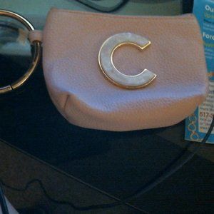 chanel pink leather small purse